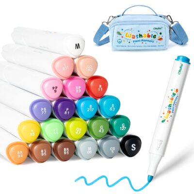 Ohuhu Washable Acrylic Paint Markers for Kids Bullet Tip