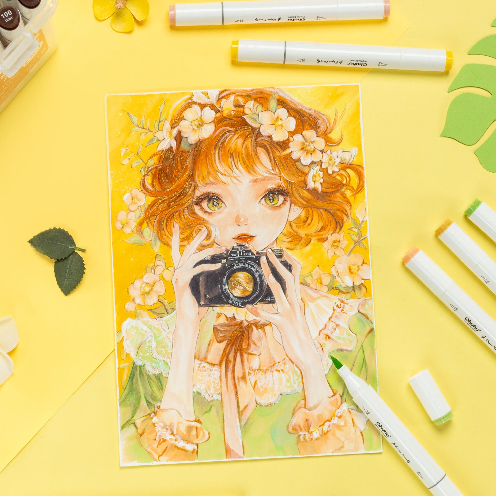 Ohuhu Paper-friendly (No Peeling) Markers Water-based 60 Colors - Image 10