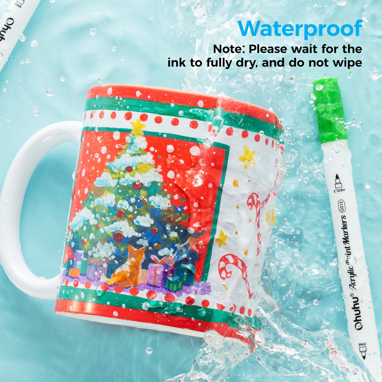 Ohuhu Acrylic Paint Markers Cotton-core 36 Colors - Akaka - Image 10