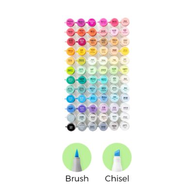 Ohuhu Honolulu² 72 Colors Dual Tips Alcohol Art Markers