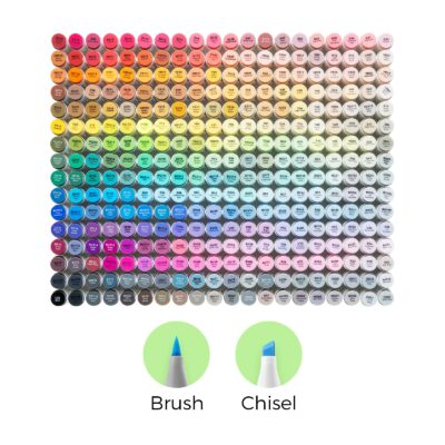 Ohuhu Honolulu 320 Colors Dual Tips Alcohol Art Markers (New Color Codes)