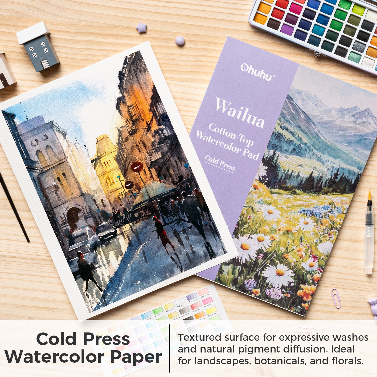 Ohuhu Wailua Cotton-Top Watercolor Pad - Image 27