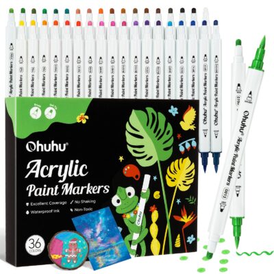 Ohuhu Acrylic Paint Markers Cotton-core 36 Colors - Akaka