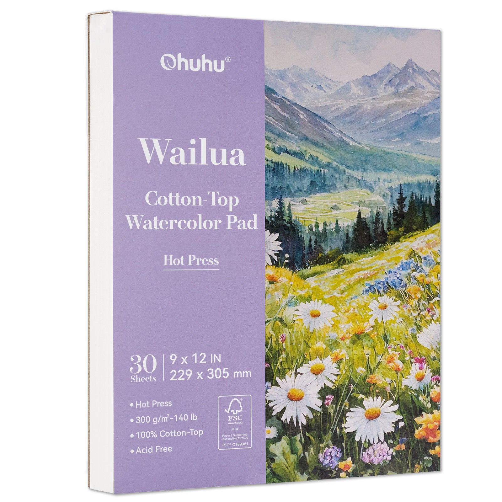 Ohuhu Wailua Cotton-Top Watercolor Pad - Image 2