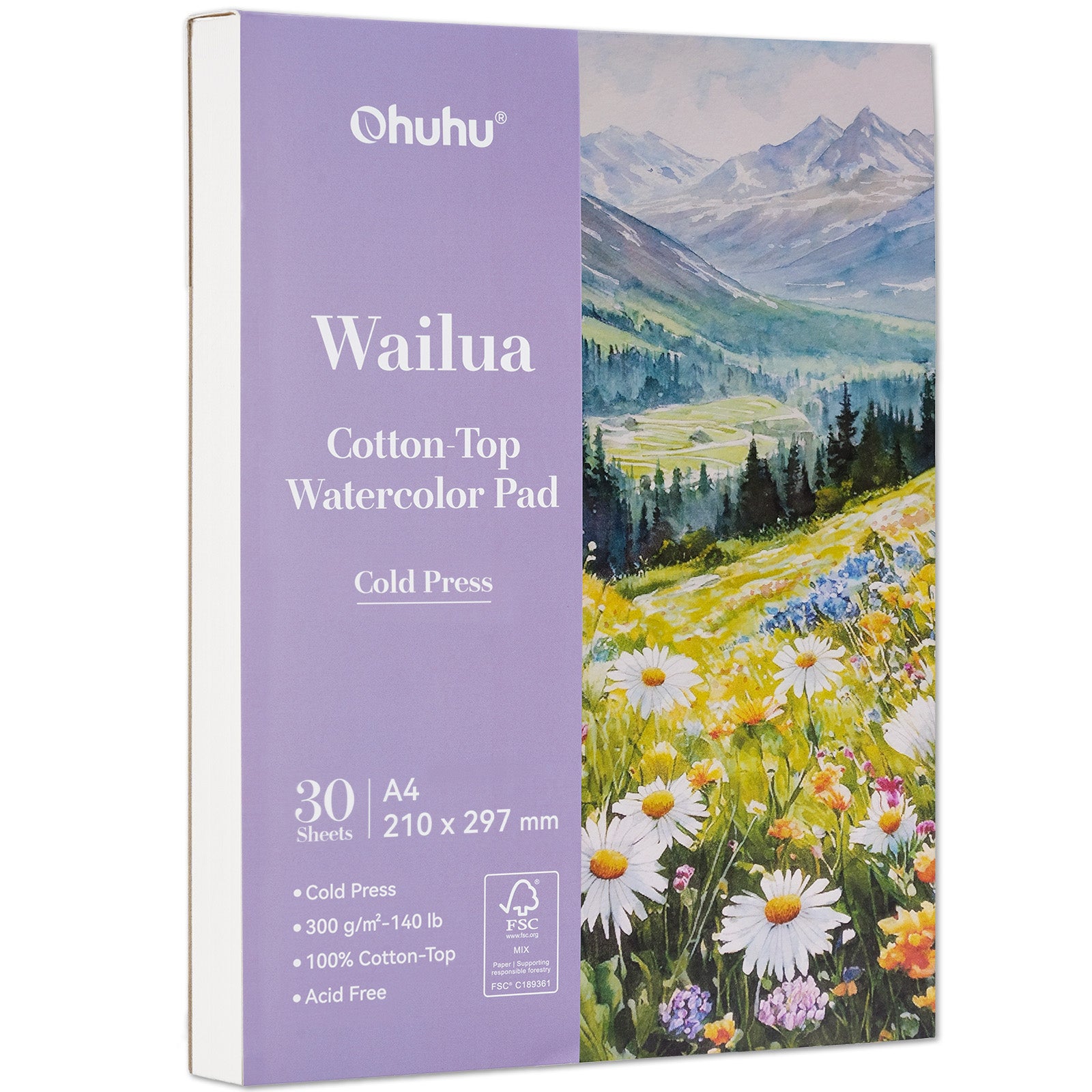 Ohuhu Wailua Cotton-Top Watercolor Pad - Image 8