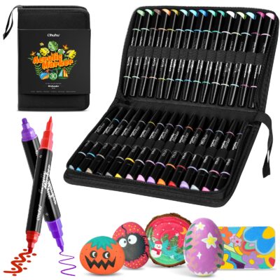 Ohuhu Dual Nib Waterproof Acrylic Pen 30 / 60 / 90 Colors - Kakaako